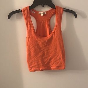Orange Crop Tank Top